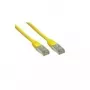 Tinklo kabelis Alcasa 1m Cat6 RJ-45 S/FTP geltonas