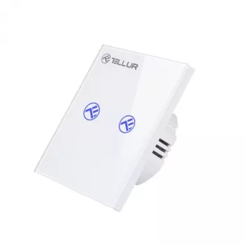 Išmanusis WiFi jungiklis Tellur SS2N — 2 kanalai, 1800 W bendra apkrova, 10 A kanalui