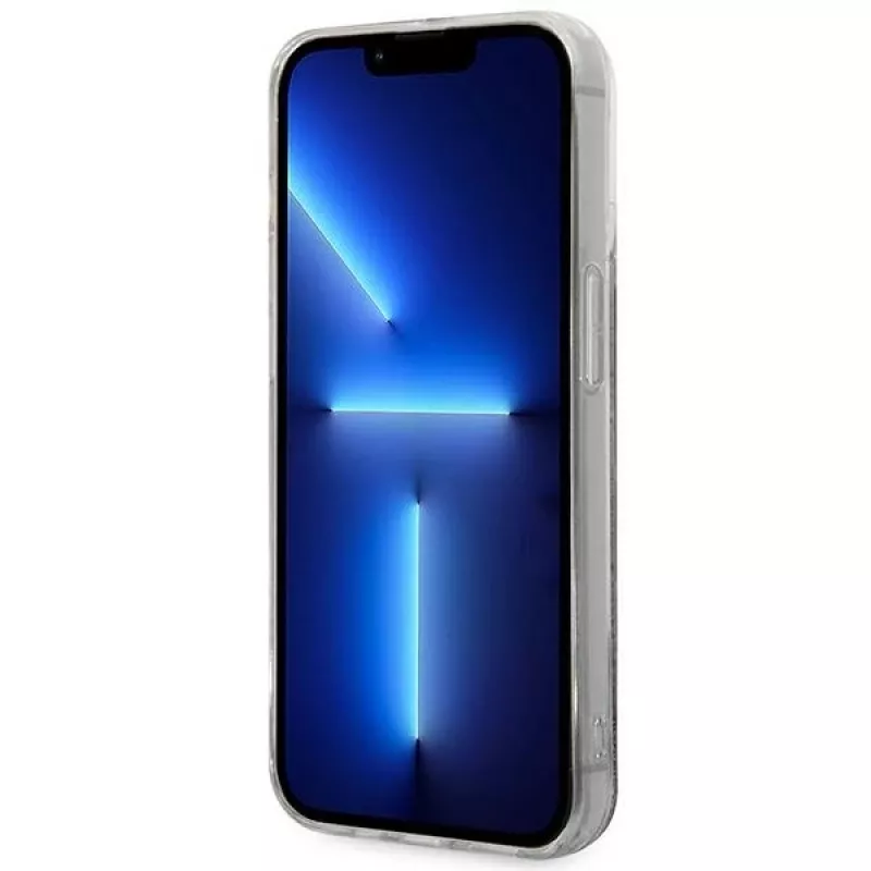 Karl Lagerfeld KLHCP14XLMNMS iPhone 14 Pro Max 6.7″ kietasis dėklas sidabrinis / sidabrinis Liquid Glitter Monogram