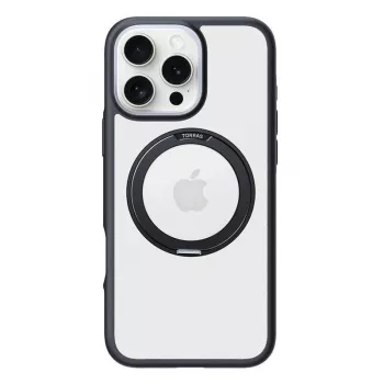 Dėklas Torras Ostand R Fusion iPhone 16 Pro Max — Juodas