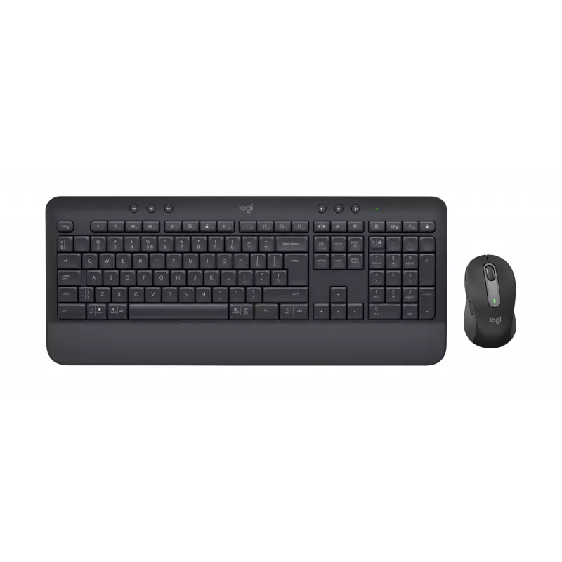 Belaidis klaviatūros ir pelės rinkinys Logitech Signature MK650 for Business, 2.4 GHz / Bluetooth LE, QWERTY ispanų, grafitas