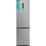 Šaldytuvas su šaldikliu Gorenje NRB620E61X4WFE, laisvai pastatomas, nerūdijantis plienas, bendras tūris 413 L, šaldiklis apačioje 130 L, NoFrost, LED ekranas