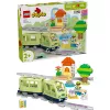 Traukinukų rinkinys LEGO DUPLO Interaktyvi nuotykių geležinkelis 10427, 57 dalių, 2 minifigūrėlės, nuo 2 metų