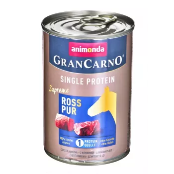 animonda GranCarno Single Protein arkliena konservuotas ėdalas šunims, 400 g