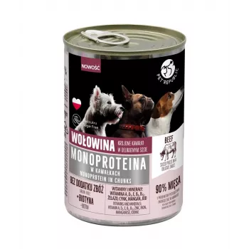 Šlapias šunų ėdalas PetRepublic MONOPROTEIN Beef 400 g