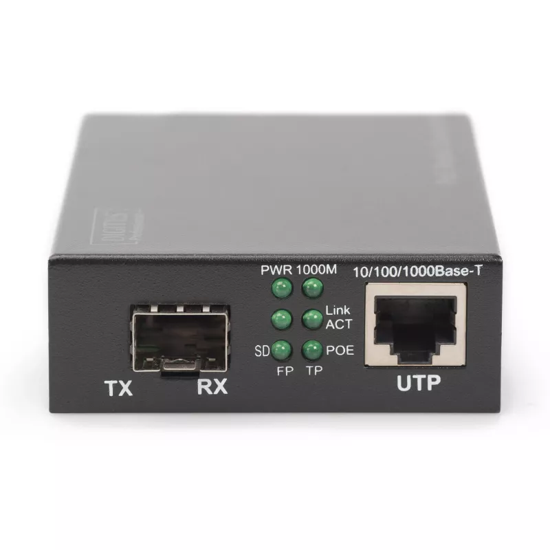 Medijos keitiklis Digitus DN-82140 Gigabit PoE su SFP lizdu