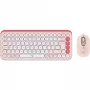 Logitech POP Icon Combo - Belaidis klaviatūros ir pelės rinkinys - Bluetooth LE - QWERTY - JAV tarptautinis - rožinė, šviesiai balta (920-013142)