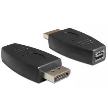 DeLOCK DisplayPort adapteris – DisplayPort (kištukas) į Mini DisplayPort (lizdas) – juoda