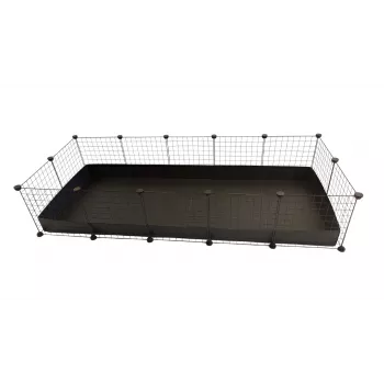 C&C Modular Cages 5x2 Black narvas jūrų kiaulytėms, triušiams, ežiams – 1800×370×750 mm, 8,5 kg