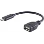 USB laidas S/CONN 13-20015 USB 2.0 0,12 m USB C USB A Juodas