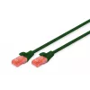 Tinklo kabelis Digitus CAT 6 U/UTP RJ-45 3m Žalias