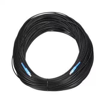 Extralink SC/UPC-SC/UPC Flat Drop Patch Cord, vienmodis, simplex, G.657A2, 150m