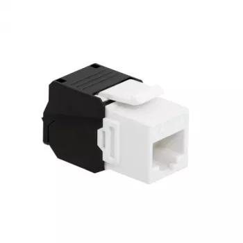 LogiLink NK4066 Keystone modulis, plokščias, juodas/baltas, RJ45