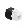 LogiLink NK4066 Keystone modulis, plokščias, juodas/baltas, RJ45