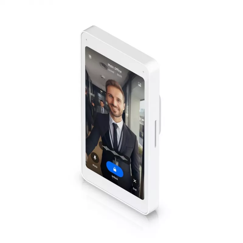 Ubiquiti UniFi Access Intercom Viewer UA-Intercom-Viewer-3 – 5" jutiklinis domofono monitorius su PoE, 3 vnt. rinkinys, 72 x 135 mm, balta spalva