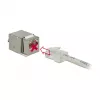 Keystone modulis DELOCK 86404 RJ-45 sidabrinis, 38,5×22,3×17,3 mm