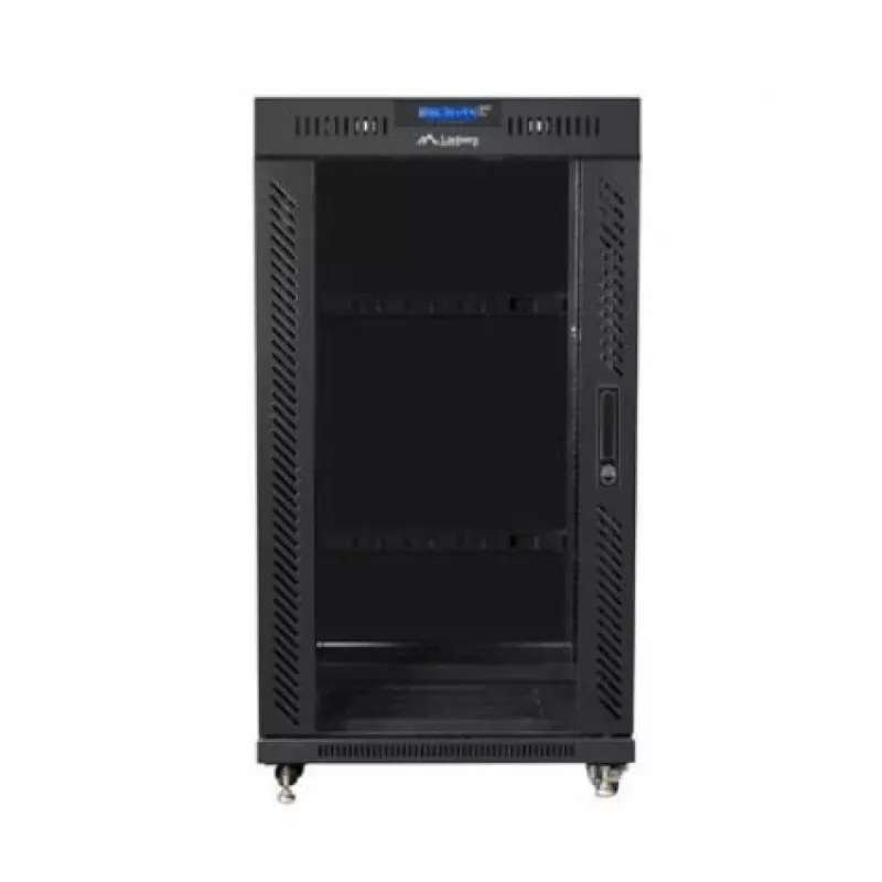 Rack spinta 19 colių 22U 600x600 mm juoda LANBERG FF01-6622-12BL