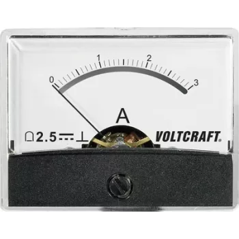 Voltcraft AM-60X46/3A/DC nuolatinės srovės matuoklis su judančia rite 3 A
