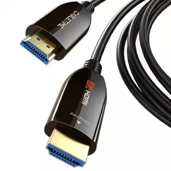 Aktyvus šviesolaidinis HDMI 2.1 laidas 20m, 8K@60Hz, 48Gbps, auksuoti kontaktai