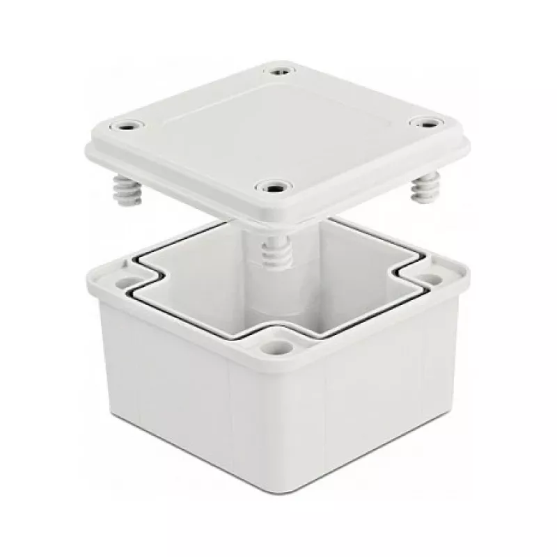 DeLOCK montažinis korpusas IP65 vandeniui atsparus 96 x 96 x 60 mm pilkas