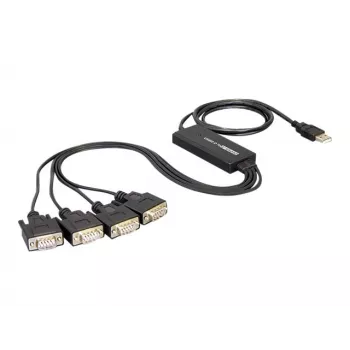 DeLock USB2.0 > 4 x Serial Adapter - USB - RS-232 x 4 (61887)