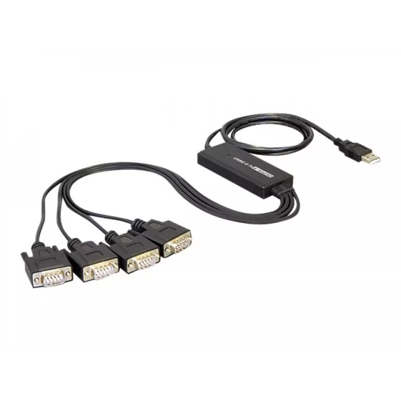 DeLock USB2.0 > 4 x Serial Adapter - USB - RS-232 x 4 (61887)