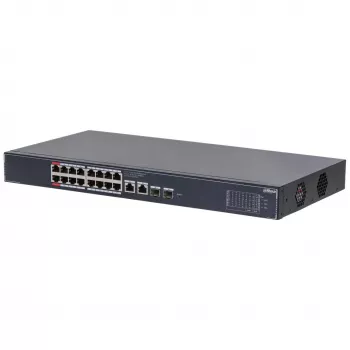 Dahua Technology SG4020LP valdomas L2 gigabitinis PoE tinklo jungiklis, 20 prievadų, juodas