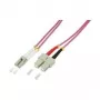 LogiLink šviesolaidinis jungiamasis laidas SC multi-mode (M) į LC Multi-Mode (M) - 1,0 m - 50/125 µm - OM4 - halogenų neturintis - viržinė (FP4LS01)