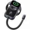 Usams CD245 2v1 indukcinis kroviklis Apple Watch su 1200mAh powerbanku ir USB-C laidu