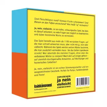 Ja nein vielleicht - Some Things Should Not Be Said, stalo žaidimas