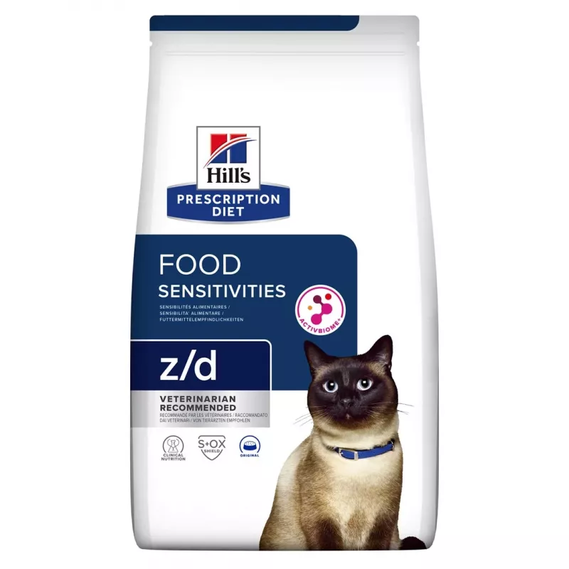 HILL'S Prescription Diet Food Sensitivities z/d Feline - sausas kačių ėdalas - 3 kg