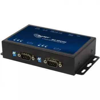 ALLNET ALL-SDS102v2 medijos keitiklis — 2x nuoseklus (RS232/RS422/RS485) į 10/100BASE-TX