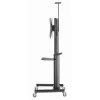 Grindinis TV stovas Gembird TVS-70T-02, 37–70 colių, 70 kg, VESA 200x200–600x400, pakreipimas ±5°/−12°, aukščio reguliavimas, ratukai, kabelių valdymas