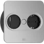 Kištukinis lizdas Type F + USB A + USB C Bachmann 946.105 Nerūdijantis plienas