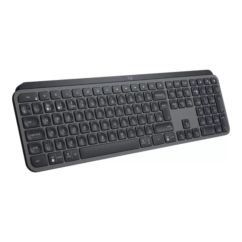 Logitech MX Keys for Business – belaidė klaviatūra su foniniu apšvietimu – Bluetooth, 2,4 GHz – QWERTY – GB – Graphite (920-010250)