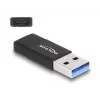 DeLOCK 60001 Jungties keitiklis USB A į USB C, juodas