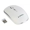 Belaidė pelė GEMBIRD MUSW-4B-01-W, ambidekstrinė, optinė 1600 DPI, 4 mygtukai, RF belaidė, balta