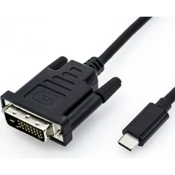Vaizdo kabelio adapteris ROLINE 11.04.5831 USB Type-C į DVI 2m Juodas