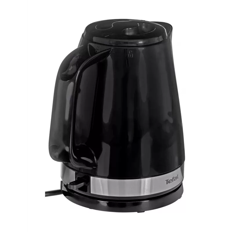 Elektrinis virdulys Tefal KO150 1.5 L 2400 W – juodas su nerūdijančio plieno elementais, belaidis, 360° pagrindas