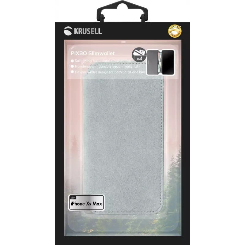 Krusell Broby 4 Card SlimWallet dėklas iPhone XS Max