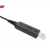 Koss CS195 USB laidinės ausinės su mikrofonu, juodos