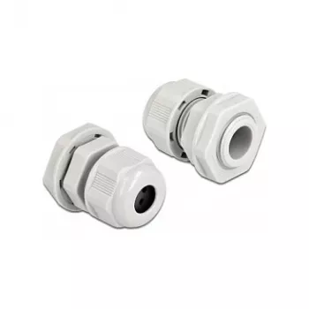 Kabelio įvadas DeLOCK 60380 pilkas plastikinis 2 vnt.