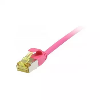 Pataisos kabelis RJ45, CAT6A 500MHz, 0,25 m, rausvai violetinis, U/FTP, plonas apvalus d=3,8 mm, TPE/LSZH (Superflex), AWG32, su Cat.7 žaliava, Synergy 21 (S217381V3)