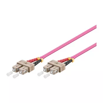 GoodConnections Patch Laidas LWL Duplex OM4 (daugiamodis, 50/125) SC/SC, LSZH, reversibilus poliškumas, 0,5 m