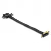 DeLOCK PCI Express x1 Riser Card su vyrišku 90° kampu ir 30 cm kabeliu