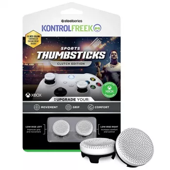 Valdymo svirties antgaliai STEELSERIES KontrolFreek Sports Clutch White Black XBX aukšto sukibimo našumas