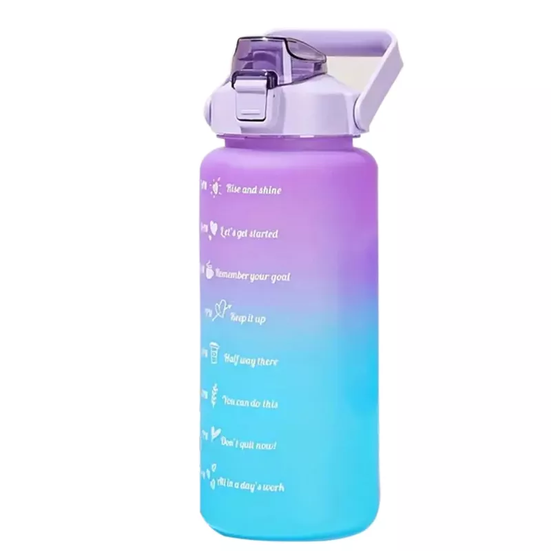 Extralink Motyvacinis Butelis, Vandens Butelis, 2000ml, Violetinė-Mėlyna, BUT-992