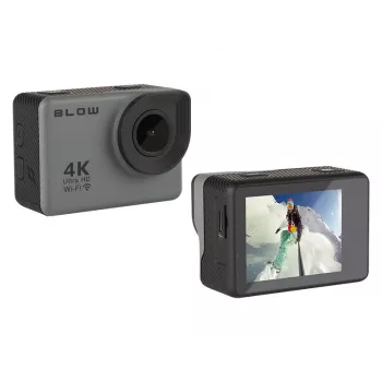 Veiksmo kamera BLOW 78-538 — 4K Ultra HD, 2 colių ekranas, 170° matymo laukas, Wi‑Fi, vaizdo stabilizatorius, microSD iki 64 GB