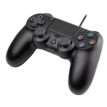 Laidinis žaidimų pultas TRACER SHOGUN PRO Black — 16 mygtukų, analoginis/digitalinis, 1,5 m kabelis, vibracija, PC/PS4/PS3