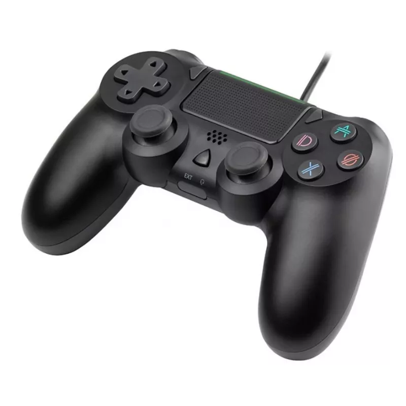 Laidinis žaidimų pultas TRACER SHOGUN PRO Black — 16 mygtukų, analoginis/digitalinis, 1,5 m kabelis, vibracija, PC/PS4/PS3